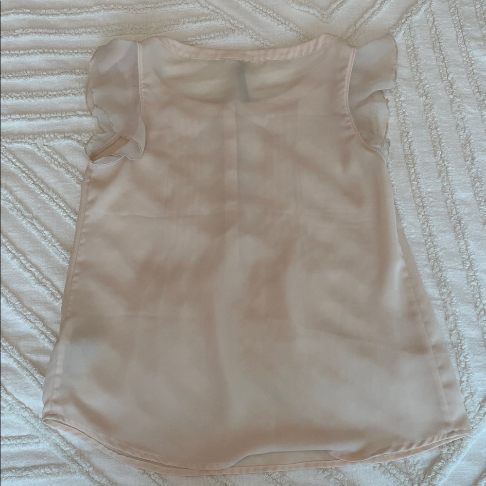 LC Lauren Conrad Pale Blush Pink Bow Front Camisole - Picture 4 of 5